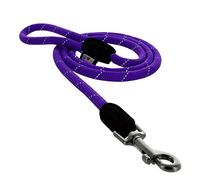 Pawtitas Correa de Entrenamiento para Perros Plomo de Cuerda Duradera para Perros Cuerda adiestramiento Correr y Caminatas - Morado