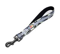 PAWTITAS Correa de Perro Corta Reflectante para Perros Medianos y Grandes con Mango Suave Acolchado Antideslizante Nylon | Correa Perro Corta 30cm Resistente Ideal Entrenamiento Color Camuflaje Gris