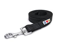 Pawtitas Correa para perro de 1,8 m de largo, reflectante, mango cómodo, hilos altamente reflectantes, correa para perro resistente, disponible como correa de perro de 1,8 m o correa de perro de 1,2 m