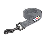 Pawtitas Correa para Perros de 1,8 m, Color sólido, Correa para Cachorros, Agarre cómodo, Correa de Entrenamiento para Perros, Extra pequeña, Correa para Perros pequeños, Correa para Gatos, Gris