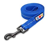 Pawtitas Correa para Perros de 1,8 m, Correa Reflectante para Cachorros, Correa de Entrenamiento para Perros, Correa para Perros Grandes, Correa para Perros medianos, Correa Azul