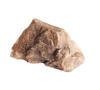 PawwJoy Adorno de piedra arenisca artificial de poliuretano ligero y realista para decoración de acuarios, ríos, hoteles al aire libre, 12.6 x 9.8 x 6.7 pulgadas, color amarillo