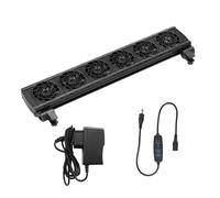 PawwJoy Enfriador de acuario, ventilador de tanque de peces, sistema de refrigeración de velocidad variable, enfriador de agua, máquina de refrigeración hidropónica para agua dulce salada, 6