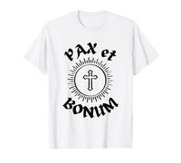 Pax et Bonum. Paz y bondad. Mensaje de San Francisco Camiseta