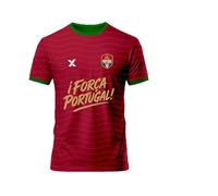 PAX TEXTIL - Camiseta Roja ¡Força Portugal! 2026, Diseño Exclusivo, Fabricada en España, para Hombre, Mujer y Niño | Camiseta Roja para Animar a la Seleção en Eventos Deportivos
