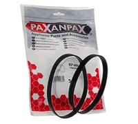 Paxanpax PFC041 Correas de transmisión compatibles para Hoover V17 Purepower Dustmanager, Vax Type 1 Power 1 & 2 Series (Paquete de 2), Color Negro