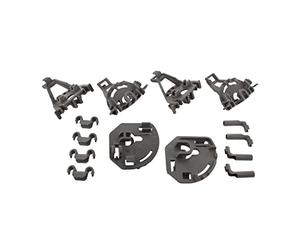 Paxanpax PLD1278 - Kit de rodamientos de cesta inferior para lavavajillas, compatible con Bosch, Neff, Siemens, color gris 00418675