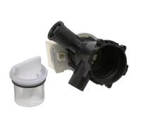 Paxanpax PLD1745 Base de bomba de drenaje para lavadora y carcasa de filtro para Bosch WAE, WAN, WLG; Siemens WM12, WM14