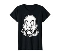 Payaso Chicano Payaso Blackwork Minimal Camiseta gráfica económica, Mujer, Negro, XL