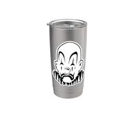 Payaso Chicano Payaso Blackwork Minimal Vaso térmico de acero inoxidable de doble pared