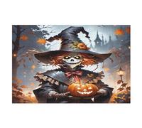 Payaso de Halloween Puzzle de Madera 1000 Piezas, Bricolaje, Entretenimiento Creativo, Divertido Puzzles para Adultos Y Niños Desde 12 Años, (75×50cm)