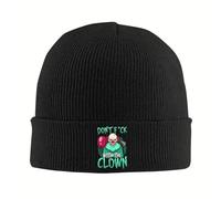 Payaso Malvado, no te metas con los Amantes del Terror aterradores, Gorros de Punto, Gorros de otoño e Invierno, Gorros de Moda acrílicos cálidos, Regalos para Hombres, Mujeres