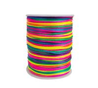 Paybous 1.5 mm x 110 yardas Nylon Satin Beading Hilo de hilo trenzado para collares de macrame de mechas de nudillo de la suerte chino