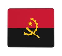 PAYDYLONA Alfombrilla de ratón con estampado de la bandera de Angola, impermeable, con base de goma antideslizante, para oficina, hogar y laptop, 8.3 x 10.3 pulgadas
