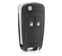 PAYFULLY Carcasa Llave de 2 Botones para Compatible con Chevrolet Aveo Matiz Cruze Captiva Spark Orlando Tra y Opel Astra J Insignia Corsa Meriva B Zafira C Mokka