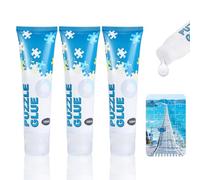 PAYFULLY Pegamento para rompecabezas, 3 unidades, adhesivo transparente para rompecabezas con aplicador, adecuado para fijar y colgar puzles, 300 ml