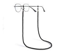Payivsve Cinta para gafas de sol, correa larga para gafas de sol y presbicia, cadena de gafas para colgar, anticaída, Negro, Länge 76cm