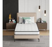 PayLessHere Colchón híbrido de 6 pulgadas con resortes interiores y espuma/sin fibra de vidrio/colchón de resorte de firmeza media/colchón de tamaño individual en una caja/certificado CertiPUR-US