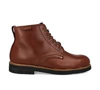 PAYMA - Botas Rústicas Hombre de Piel tipo Chukka. Zapato Botín Safari Pisamierdas de Cuero Casual Trabajo, Campo y Jardinería. Cierre Cordones. Suela de Goma. Color: Bota Marrón, Talla: EU 43