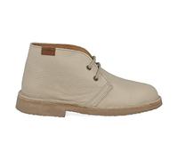 PAYMA - Botín Safari de Piel para Hombre y Mujer. Hecho en ESPAÑA. Botas Pisamierdas Chukka de Cuero Napa Sport, Vestir. Suela de Goma Crepe. Color: Hielo Napa, Talla: EU 43