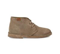 PAYMA - Botín Safari de Piel para Hombre y Mujer. Hecho en ESPAÑA. Botas Pisamierdas Chukka de Cuero Serraje Sport y Vestir. Cierre Cordones. Suela de Goma Crepe. Color: Taupe, Talla: EU 36