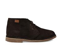 PAYMA - Botín Safari de Piel para Hombre y Mujer. Hecho en ESPAÑA. Botas Pisamierdas Chukka de Cuero Serraje Sport y Vestir. Cierre Cordones. Suela de Goma Crepe. Color: Marrón, Talla: EU 45