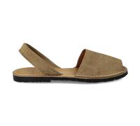 PAYMA - Menorquinas Avarcas De Piel Para Mujer. Fabricadas En España. Sandalia Alpargata De Verano. Talón Abierto. Color: Arena, Talla: EU 37