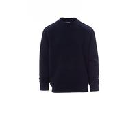 PAYPER New Orleans Felpa da Uomo Girocollo Manica Lunga Polsini e Vita in Costina Elasticizzata Misto Cotone Poliestere BLU Navy (XX_l)