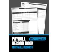 Payroll Record Book for Small Business