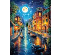 Paysage de Coucher de Soleil Sur le Canal Puzzle 1000 Piezas Cartón Blanco Premium para Expertos Animal Planta Eventos Team Building Ejercita La Mente Hobby Y Ocio 1000 PCS