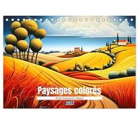Paysages colorés (Calendrier de oficina 2027 DIN A5 vertical), CALVENDO Calendrier Mensuel