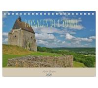 Paysages de l'Yonne (Calendrier de bureau 2026 DIN A5 vertical), CALVENDO calendrier mensuel: Le département de l'Yonne est situé à 100 km au sud de Paris et à 100 km au nord de Dijon