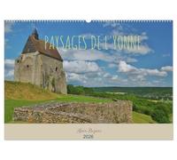 Paysages de l'Yonne (Calendrier mural 2026 DIN A2 vertical), CALVENDO calendrier mensuel: Le département de l'Yonne est situé à 100 km au sud de Paris et à 100 km au nord de Dijon