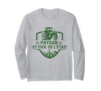 Paysan et Fier de l'être Design Humor Agricole Fermier Manga Larga