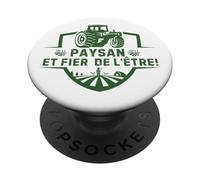 Paysan et Fier de l'être Design Humor Agricole Fermier PopSockets PopGrip Adhesivo