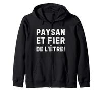 Paysan Et Fier De L'être Pour Les Agriculteurs Engagés Sudadera con Capucha