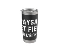 Paysan Et Fier De L'être Pour Les Agriculteurs Engagés Vaso térmico de acero inoxidable de doble pared