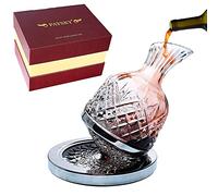 Paysky Decantador de vino giratorio de 1,275 g, cristal giratorio, caja de regalo, regalo de boda, cumpleaños, banquete, cena