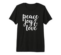 Paz ALEGRÍA Amor | Texto Inspirador en Blanco Grande Camiseta Premium