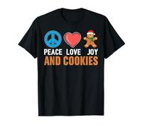 Paz Amor Alegría Y Galletas Camiseta