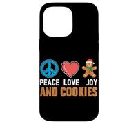 Paz Amor Alegría Y Galletas Carcasa para iPhone 14 Pro Max