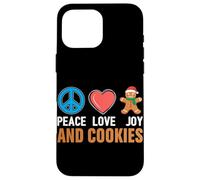 Paz Amor Alegría Y Galletas Carcasa para iPhone 16 Pro Max