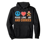 Paz Amor Alegría Y Galletas Sudadera con Capucha