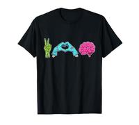 Paz Amor Cerebros Camiseta