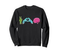 Paz Amor Cerebros Sudadera