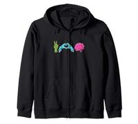Paz Amor Cerebros Sudadera con Capucha