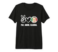 Paz Amor Claudia Sheinbaum México Presidente Pop Art Camiseta Premium