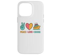 Paz Amor Crucero Retro Vacaciones Ocean Travel Carcasa para iPhone 14 Pro Max