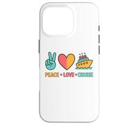 Paz Amor Crucero Retro Vacaciones Ocean Travel Carcasa para iPhone 16 Pro