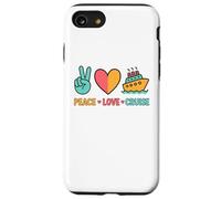 Paz Amor Crucero Retro Vacaciones Ocean Travel Carcasa para iPhone SE (2020) / 7 / 8